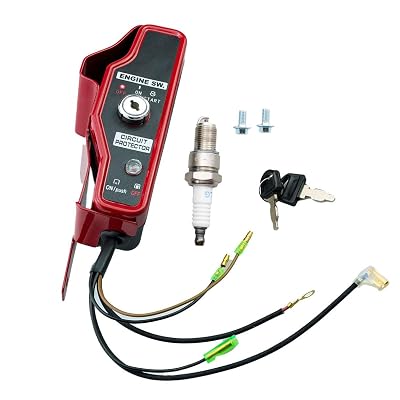 HZ Ignition Switch Box with Key Mounting Bolts for Honda GX340 GX390 GX240 GX270 Harbor Freight Predator 420 Champion 389cc 420cc 439cc Engine