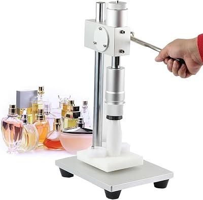 Manual Perfume Capping Machine, 13-20mm Stainless Professional Bottle Capper, Bottle Cap Crimping Machine Adjustable Height Capping Tools, for Perfume18Mm
