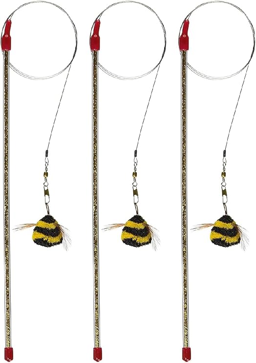 Go Cat Cat Catcher Da Bee Cat Toy 3 Pack