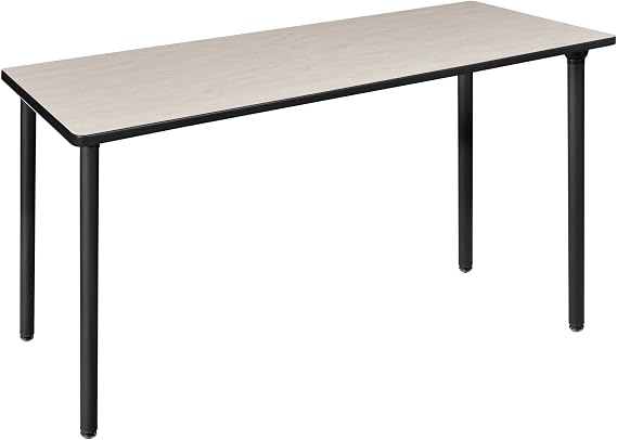 Regency Kee 60 x 24 in. Folding Training Seminar Table- Maple Top, Black Legs