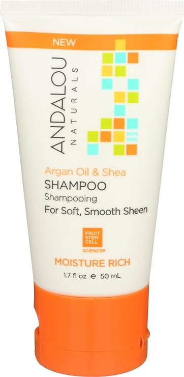 Andalou Naturals Shampoo Argan Oil & Shea, 1.69 Fl Oz