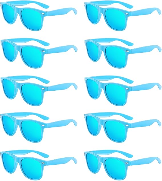 Pibupibu 10/20 Pack Neon Party Sunglasses Bulk, Unisex Adult