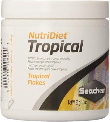 Seachem Laboratories.1082 Nutridiet Tropical Flakes with Probiotics 30g 1 oz