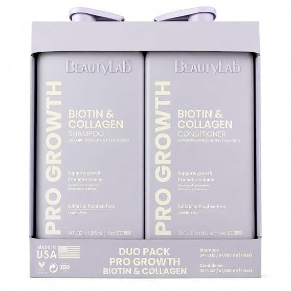 Duo pack pro growth Biotin and Collagen shampoo and conditioner