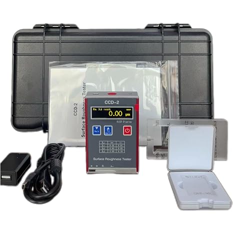 Surface Roughness Tester Meter Gauge profilometer with Data Storage Function Multiple Testing Parameters Ra Rz Rq Rt OLED Color Display