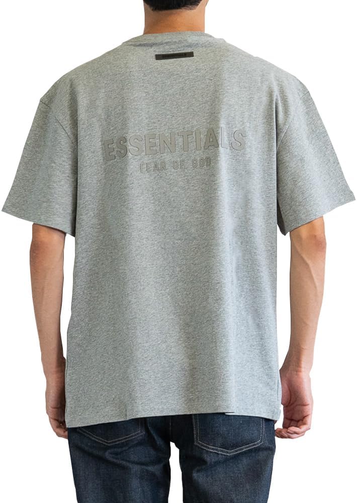 FIRE OF GO FOG ESSENTIALS BACK LOGO SS TEE ESSENTIALS INNER STREET L, DARK OATMEAL parallel import goods