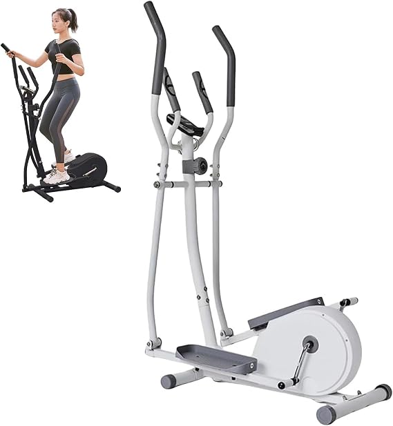 Cross Trainer, Home Use, Fitness Machine, Heart Rate Monitor, Cardio Exercise, Elliptical, Silent, Trainer Bike, Tooth, Diet Equipment, 8 Levels of Load Adjustment, Eliminates Lack of Indoor