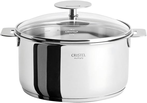 Cristel Casteline F22QMPKP Stewpan, 4.5 quart, Silver