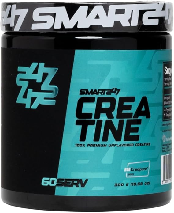 Micronized Creatine Monohydrate Powder Creapure Creatine Supplement, Unflavored Muscle Growth, Energy & Cognitive Support* 5g per Serving, 60 Servings by Smart247