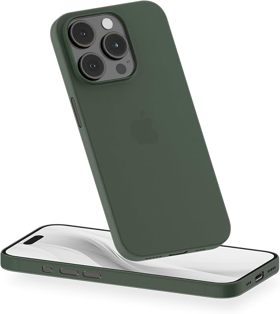 PEEL Super Thin Case for iPhone 15 Pro (Midnight Green)