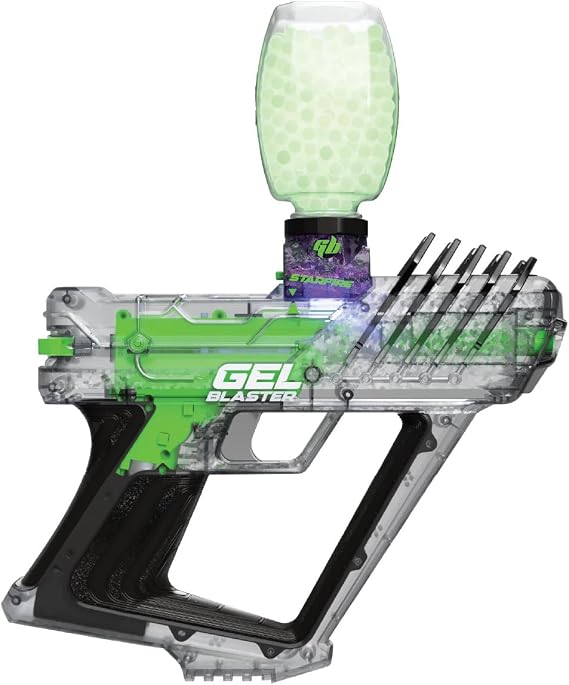 Gel Blaster Surge 2 with Built-in Starfire Glow Activator Upgraded GelBlaster Toy with 100+ Foot Range Semi & Full Auto Modes Built in Glow in The Dark 170 FPS Ages 14+