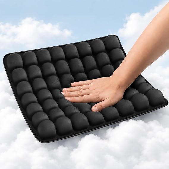 JUMPOW Inflatable & Portable Travel Seat Cushion for Airplane with Pump