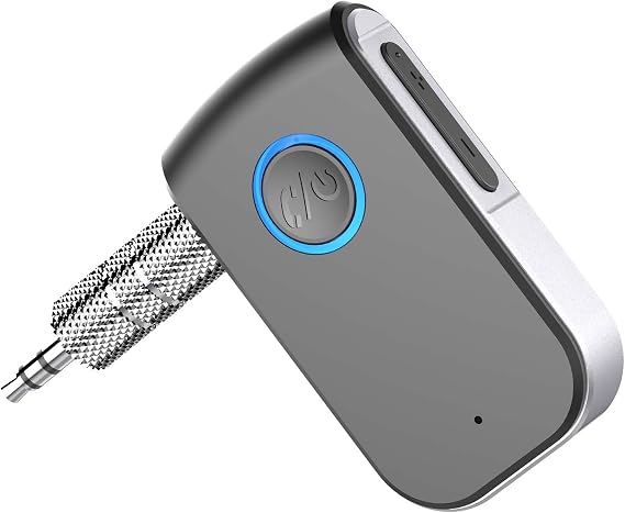 Bluetooth AUX Adapter for Car,3.5mm Wireless Receiver AUX Bluetooth Car Adapter,Hands-Free Call for Cars, Speakers, Stereo Systems and Headphones