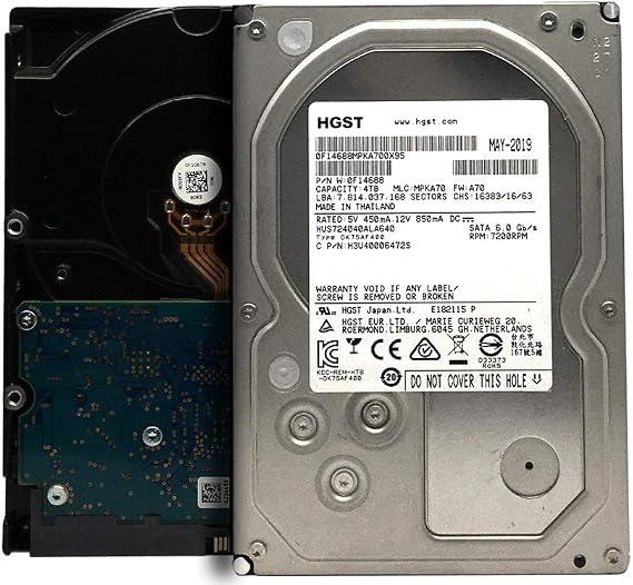 HGST Ultrastar 7K4000 HUS724040ALA640 (0F14688) 4TB 64MB 7200RPM SATA 6Gb/s 3.5in Internal Enterprise Hard Drive -