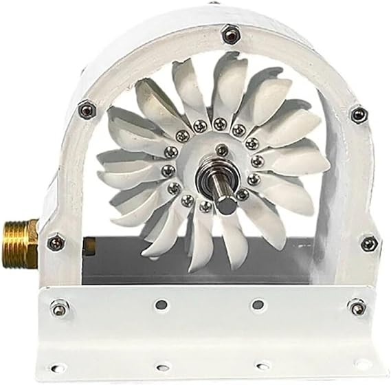 Water Turbine Generator Kit, 100W Mini Hydroelectric Power Station With Pelton Wheel, Coreless Disc Generator For Home Use, Off-Grid Hydropower System, Impulse Turbine