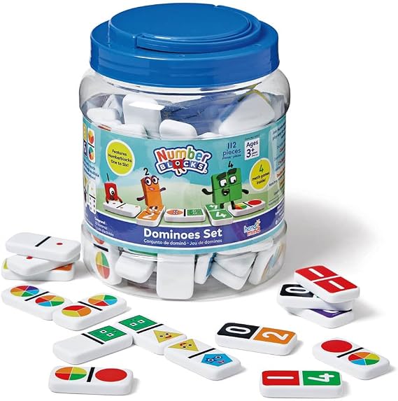 hand2mind Numberblocks Dominoes Set, Counting Toys (112 Pieces), Ages 3+