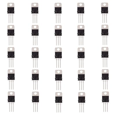 BOJACK IC L7805CV Voltage Regulator Output 5 V 1.5 A Integrated Circuits L7805 Linear Positive Voltage Regulators TO-220 Pack of 25