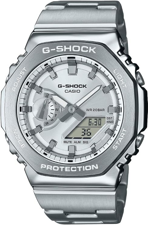 Casio GM-2110D-7ADR Kol Saati, G-Shock, Analog/Digital, Gri, Erkek