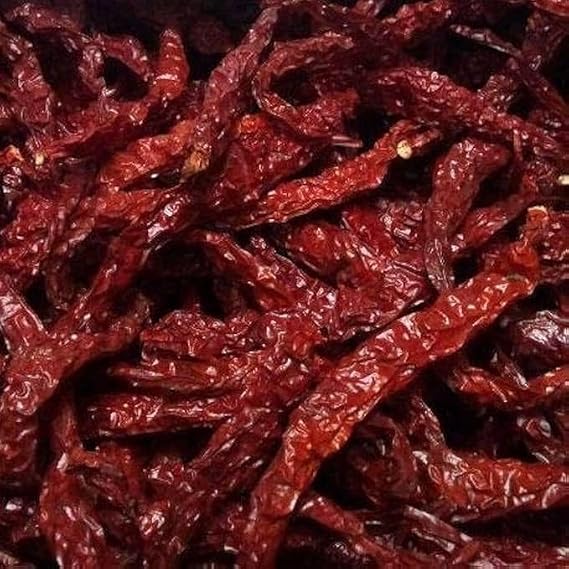 Kashmiri Red Chilli Whole 1KG Mahamandaleshwar Premium Dried Lal Mirch Sabut | Mild Heat, Deep Natural Color & Rich Aroma | Authentic Indian Whole Spice for Curry, Tadka & Pickle