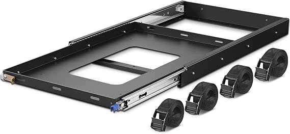 BODEGACOOLER Car Fridge Slide, Inner 35 x 21in, Vehicle Refriderator Slider with 4 Buckle Straps, Max 265 LBS/120Kg