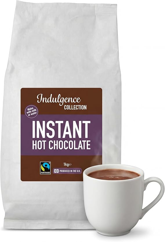 Indulgence Collection - Instant Hot Chocolate 1kg - Premium, Sustainable Cocoa Powder - Quick and Convenient Fairtrade Choco Drink - Rich and Velvety Drinking Chocolates, Perfect for Any Occasion
