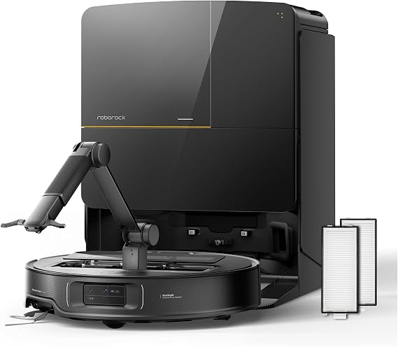 roborock Saros Z70 Robot Vacuum Cleaner and Washable Filter Bundle