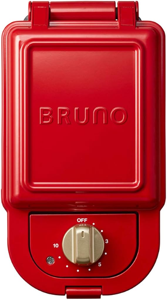 Bruno BOE043-RD Hot Sandwich Maker, Electric, Single, Red