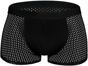 Mens See Through Fishnet Boxer Briefs Underwear Lingerie Booty Shorts Sexy Breathable Mesh Boxer Briefs Trunks