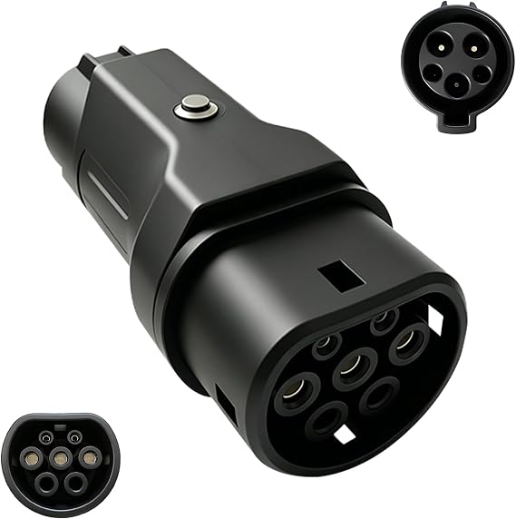 EV Type 1 to Type 2 Adapter Electric Vehicle Charging Adapter SAE j1772 to IEC62196 EV Charging Adapter