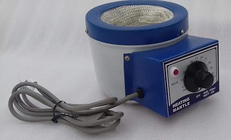 110v Heating Mantle 500mL for Round Bottom Flask 200 Watts Overall Size(cms) 22.86 x 10.16 x 13.20