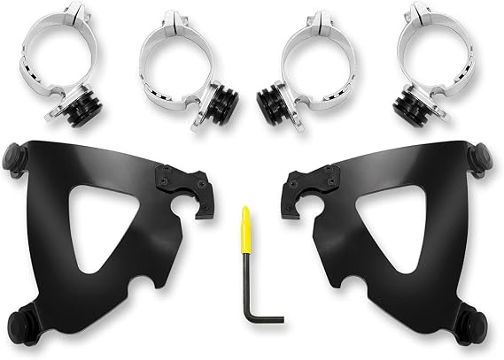 Memphis Shades Road Warrior Fairing Black Trigger Lock Mount Kit MEB2028