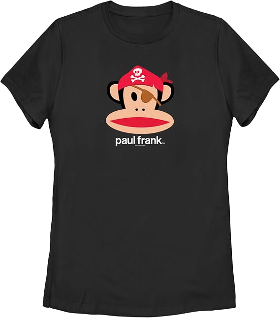 Women's Paul Frank Halloween Julius the Monkey Pirate T-Shirt