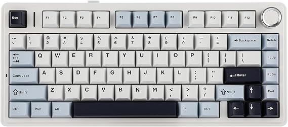 EPOMAKER AULA F75 Wireless Mechanical Gaming Keyboard, 75% Layout with Knob