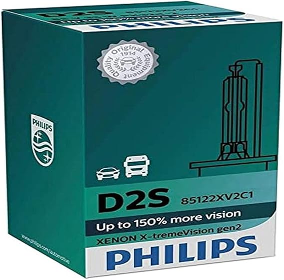 Philips Xenon X-treme Vision D2S GEN2 up to 150% more vision, Xenon burner 85122XV2C1