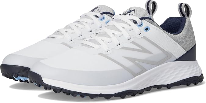 New Balance Golf Shoe Men's Fresh Foam Contend v2, White/Blue 8.5 Medium