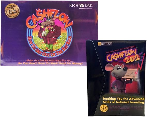 Rich Dad Cashflow 101 and 202 Board Game Bundle