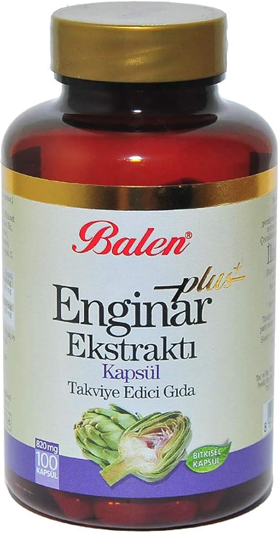 Balen Enginar Plus Enginar Kapsülleri Sindirim Desteği İçin 100 Adet