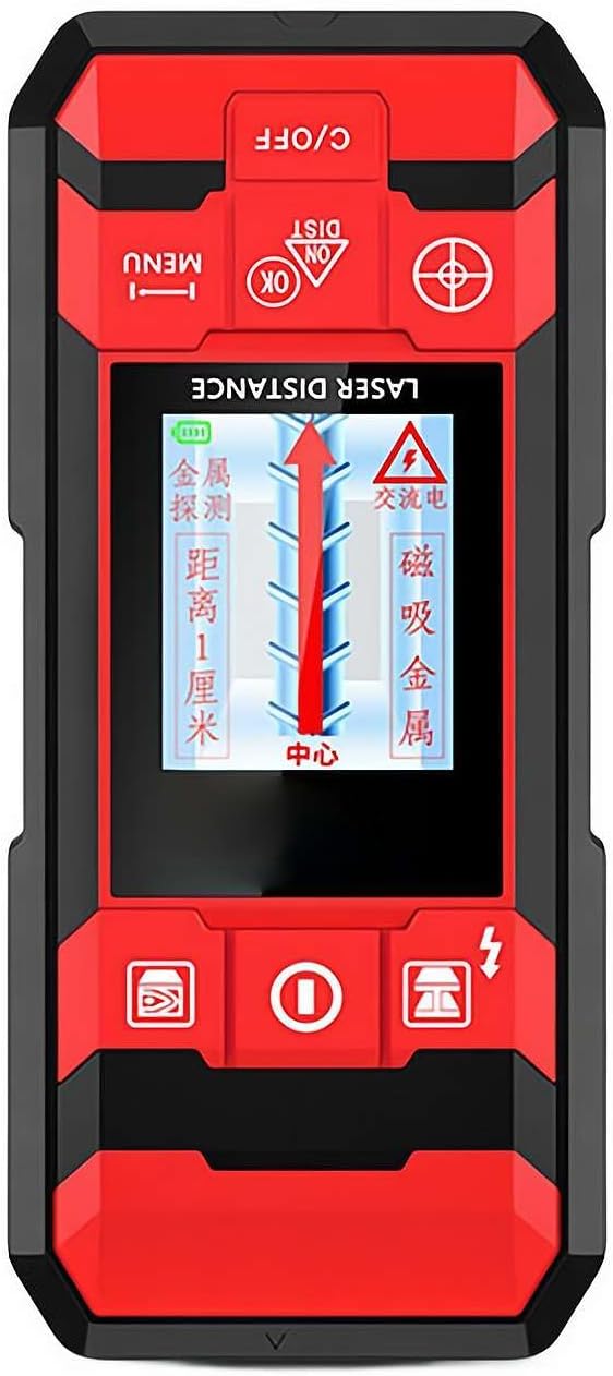 Wmool Multifunctional 4-in-1 Wall Scanning with Smart Sensor, Hd LCD Display,Accurate Positioning, for Center and Edge Inspection of Metal, Studs, Ac Wires and Pipes