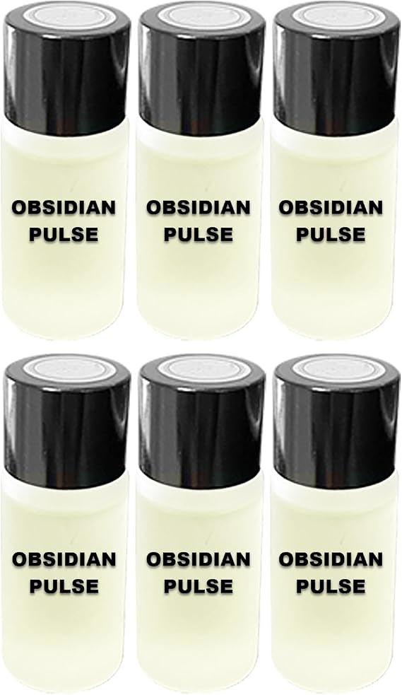 Car Air Freshener Refill Liquid Set of 6 x 10 ML - Smart Car Air Freshener Refill - Car Fragrance Refill - Car Diffuser Refill (Obsidian Pulse)
