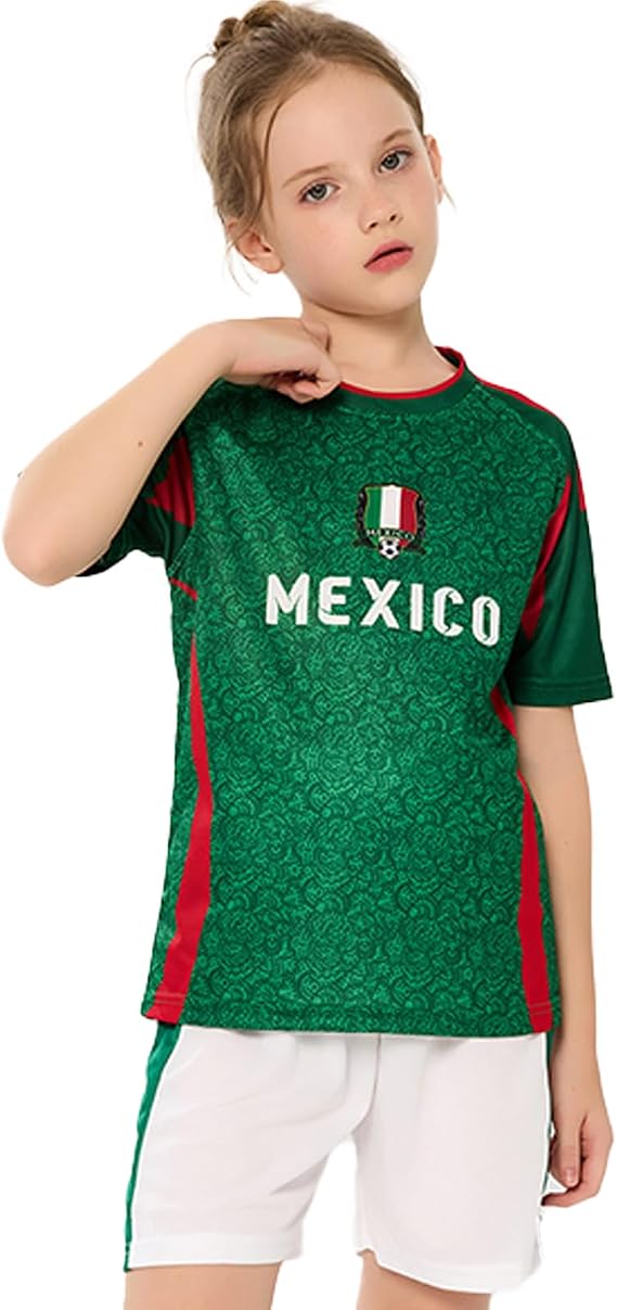Kids Soccer Jersey for Boys&Girls,Youth Training Jerseys Sports Fan Jerseys Football Shirt for Children