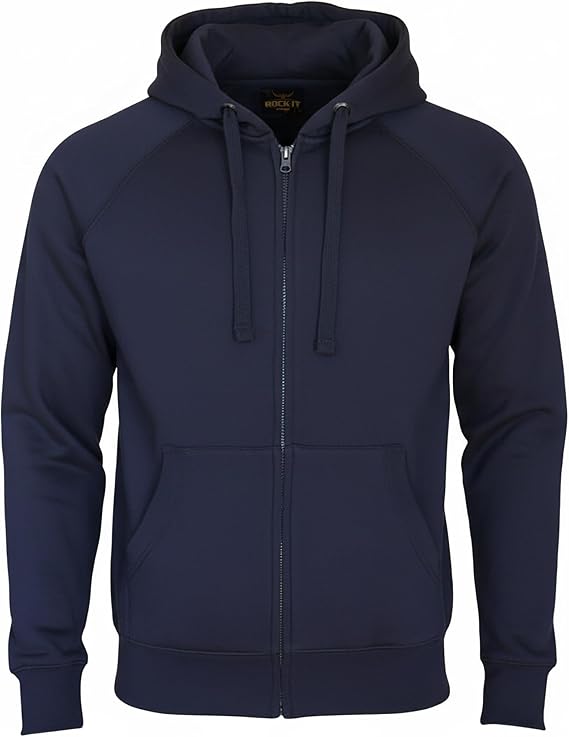 ROCK-IT Apparel men zipped hoodie Premium SLIM FIT soft fleece inside zip up hoodie mans sweater pullover hoody sizes S-3XL colors
