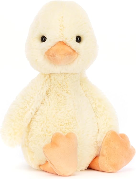 Jellycat Bashful Duckling Stuffed Animal, Medium 12 - Duck & Duckling Plush Toy - Classic Children's Gift