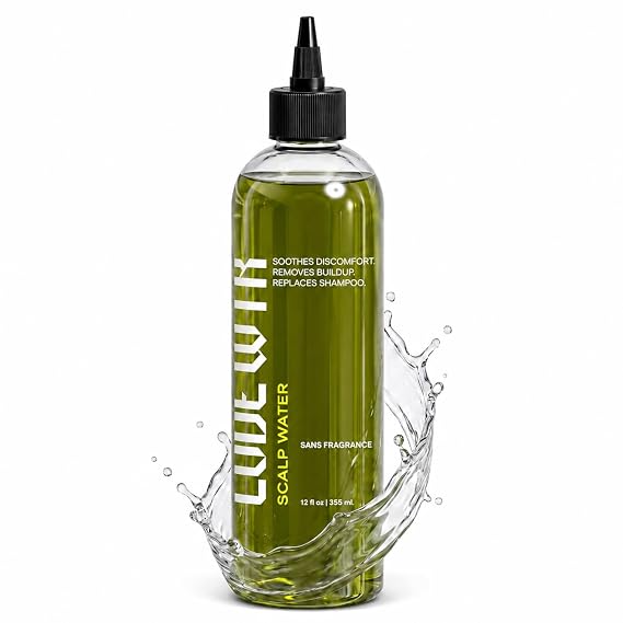 Scalp Water Herbal Itchy and Dry Scalp Care with Shikakai, Reetha & Amla, Apple Cider Vinegar Hair Rinse pH-Balanced Cleanse for Itchy, Flaky, Oily or Dry Scalps, No Dyes & Fragrance