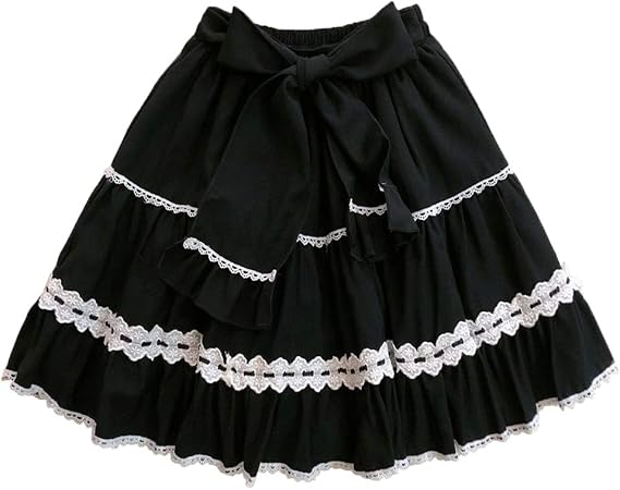 Sweet Lolita Mini Skirt Teen Girls Casual Elastic Waist A-line Short Skirts