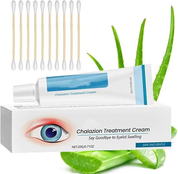 Blepharitis Treatment Eye Cream，Eyelid Cream For Blepharitis,Chalazion Remover, Stye Eye Treatment,Used for Blepharitis Treatment, Swelling, Dry Eye （20g*Contains 1 pack of Cotton Swabs）
