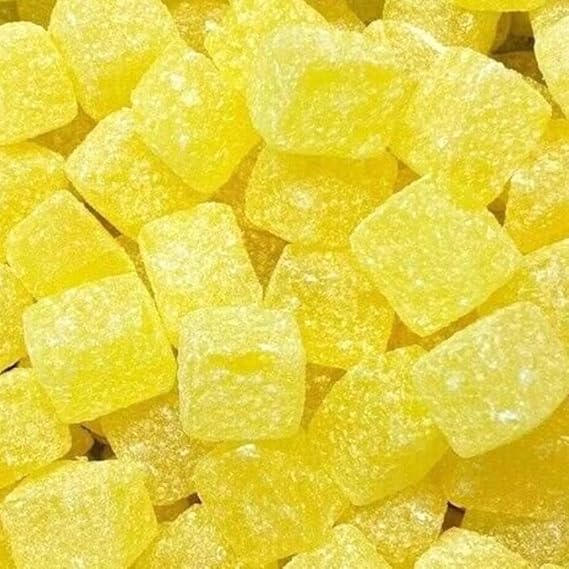 Pineapple Cubes Sweets 1kg Bag, Pouch