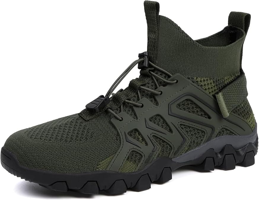 Mesh Quick Dry Water Shoes for Men Outdoor Sports Casual Running Sneakers Non-Slip Comfy Breathable Mens Trekking Walking Hiking Shoes