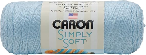 Caron Simply Soft Yarn Solids (3-Pack) Soft Blue H97003-9712