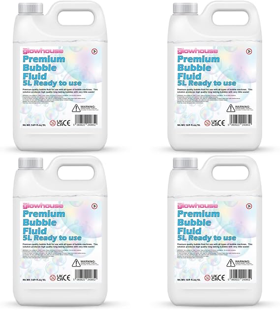 The Glowhouse Premium Quality 5 Litre Bubble Fluid Kids Bubble Solution Bubble Machine (20 Litre)