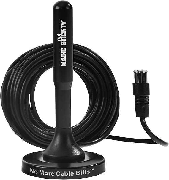 MS-45MAX Multi-Directional TV Antenna - as seen on Television - 4k 1080p HD (High Definition) TV Antennas - Omnidirectional Indoor or Outdoor Antenna - Long Range